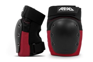 RKD620 REKD Knee Ramp Pads BlackRed Front and Side.jpg