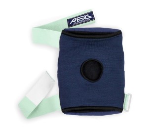RKD600 REKD Heavy Duty Pad Set BlueMint Elbow Pads Back Unstrapped.jpg