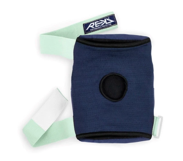 RKD600 REKD Heavy Duty Pad Set BlueMint Elbow Pads Back Unstrapped.jpg