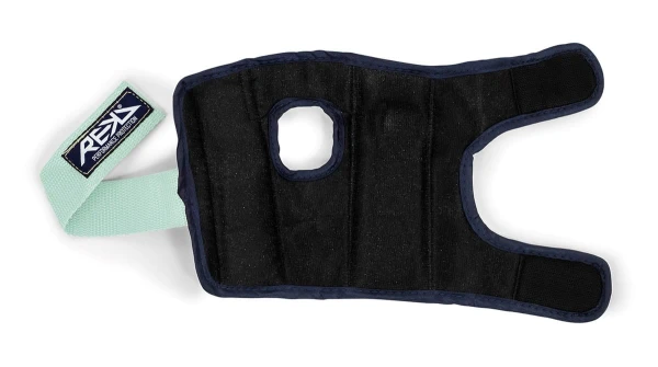 RKD600 REKD Heavy Duty Pad Set BlueMint Wrist Guards Back Unstrapped.jpg