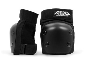 RKD600 REKD Heavy Duty Pad Set Black Elbow Pads Pair.jpg