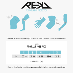 RKD650 REKD Pro Ramp Knee Pads Size Guide.png