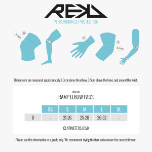 RKD630 REKD Ramp Elbow Pads Size Guide.png