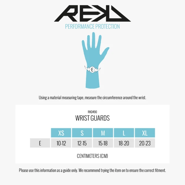 RKD490 REKD Wrist Guards Size Guide.png